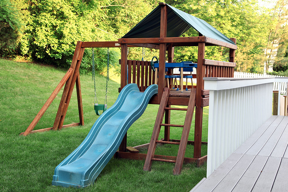 Different types of outdoor playset accessories