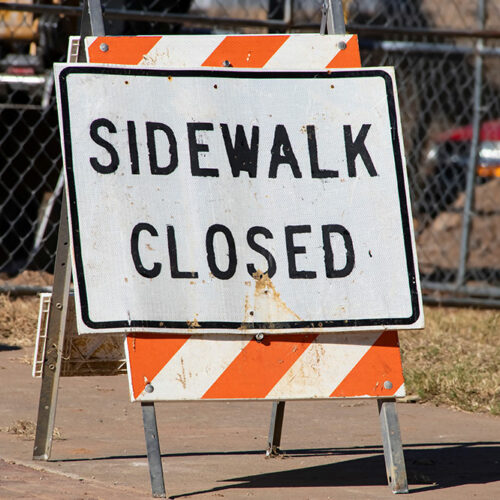 Sidewalk closed signs – Importance and correct placement