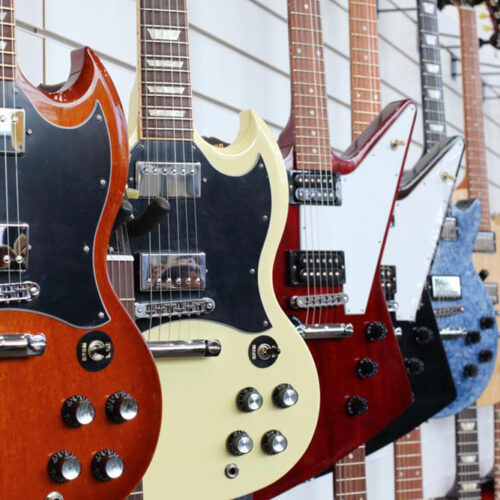 Three basic types of electric guitars